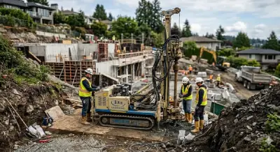Perforación de mecánica de suelos en terreno - Estudio de mecánica de suelos para CDMX
